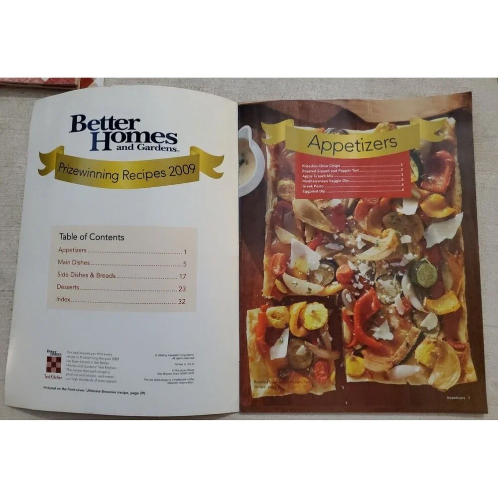 Lot of 4 Vintage Better Homes & Gardens Cookbooks (1988-2010)